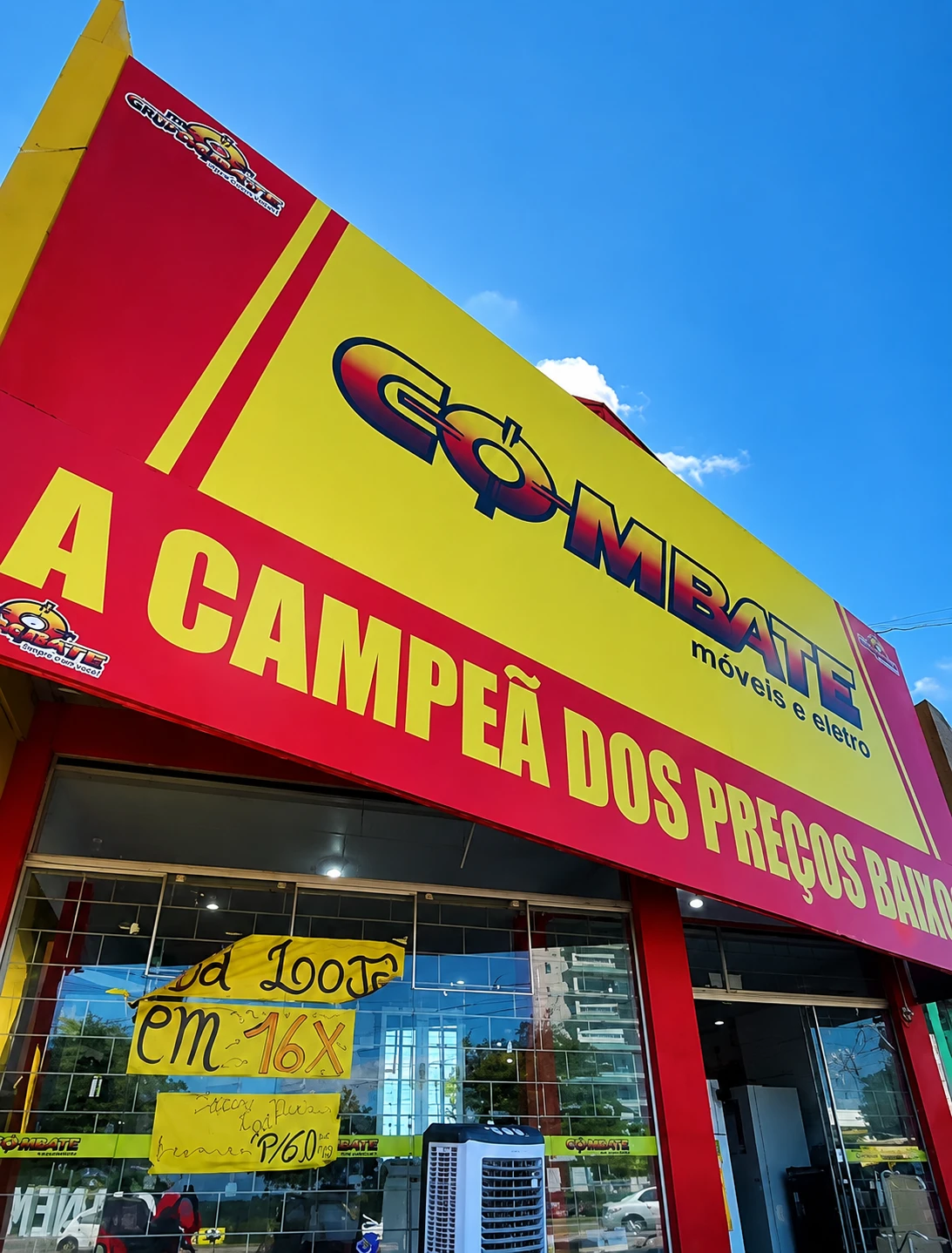 Fachada Combate Móveis e Eletro
